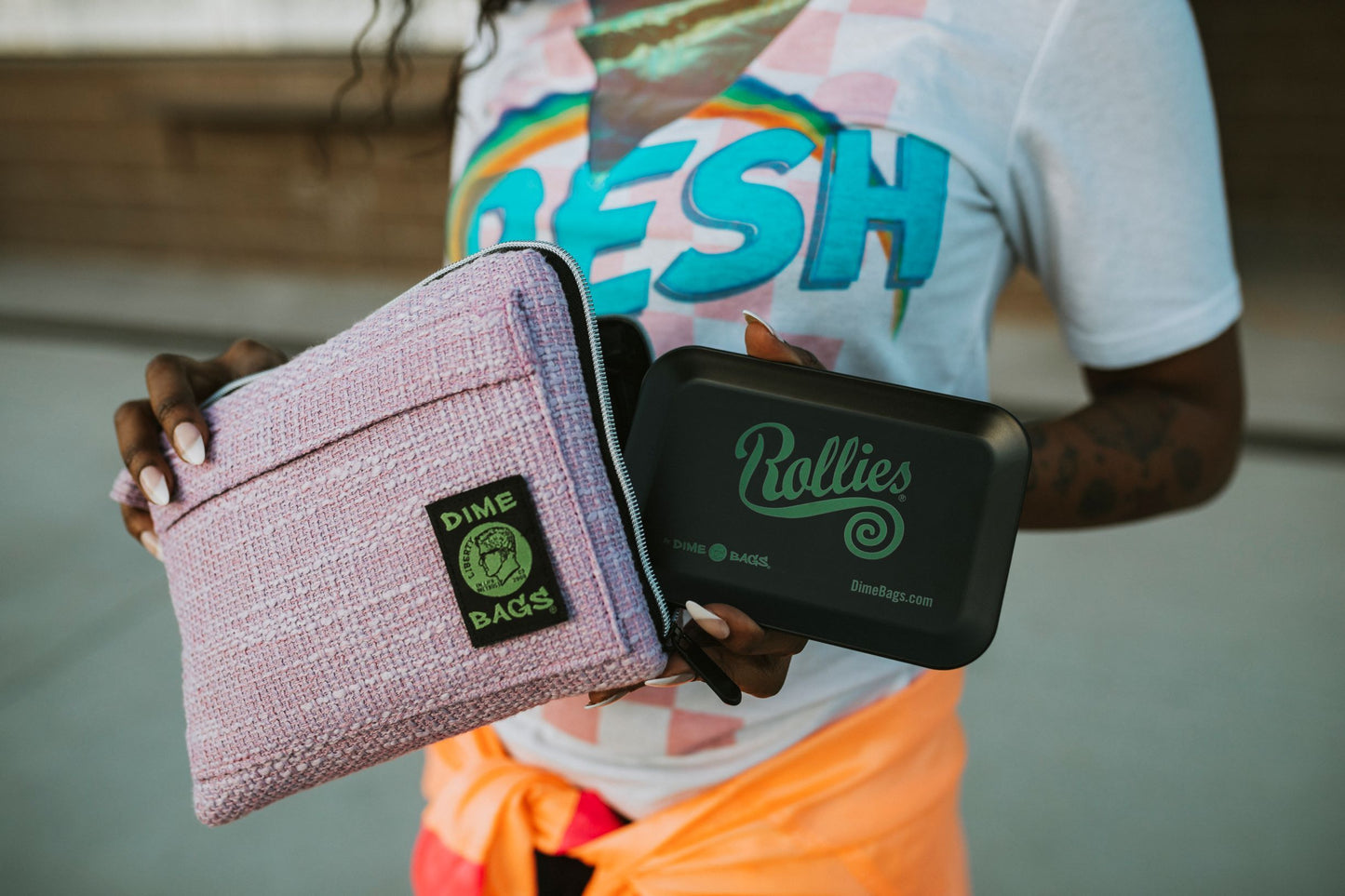All-In-One Padded Pouch | Smell Proof Pocket & Rolling Tray | odor eliminator & storage container protective case 811926024700