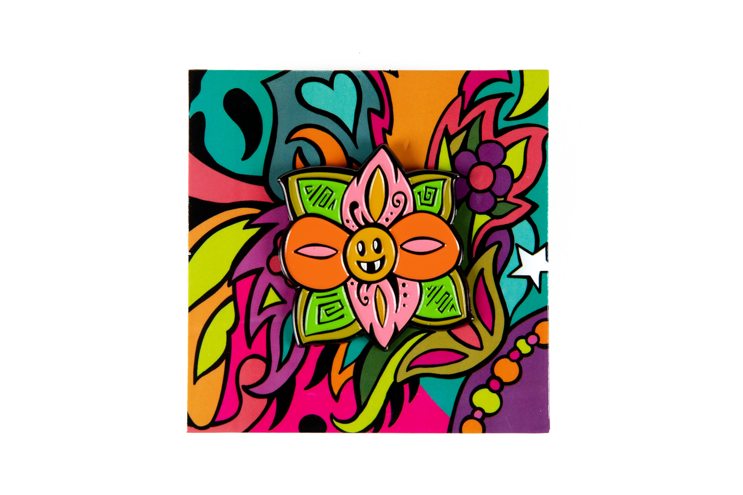 Ellie Paisley Fanged Flower Hat Pin