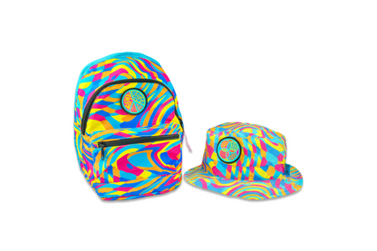 Hyperpop Reversible Mini Backpack + Bucket Hat Set - Grassroots Collab
