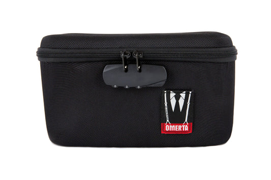 Omerta Soldier  |  foam interior w/ mesh pocket hard case smell proof lock box w/ TSA lock  | 3-digit zipper lock protective case odor eliminator lockable storage container case with carbon filter pocket | 811926023789