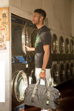 Load image into Gallery viewer, Omerta The Associate -  | Smell Proof Duffel Bag | Medium size odor eliminator storage  | Carbon filter technology  w/ a lock and key  | Anti theft durable duffel bag &amp; lockable storage protective bag with child proof locking zipper |  811926022973
