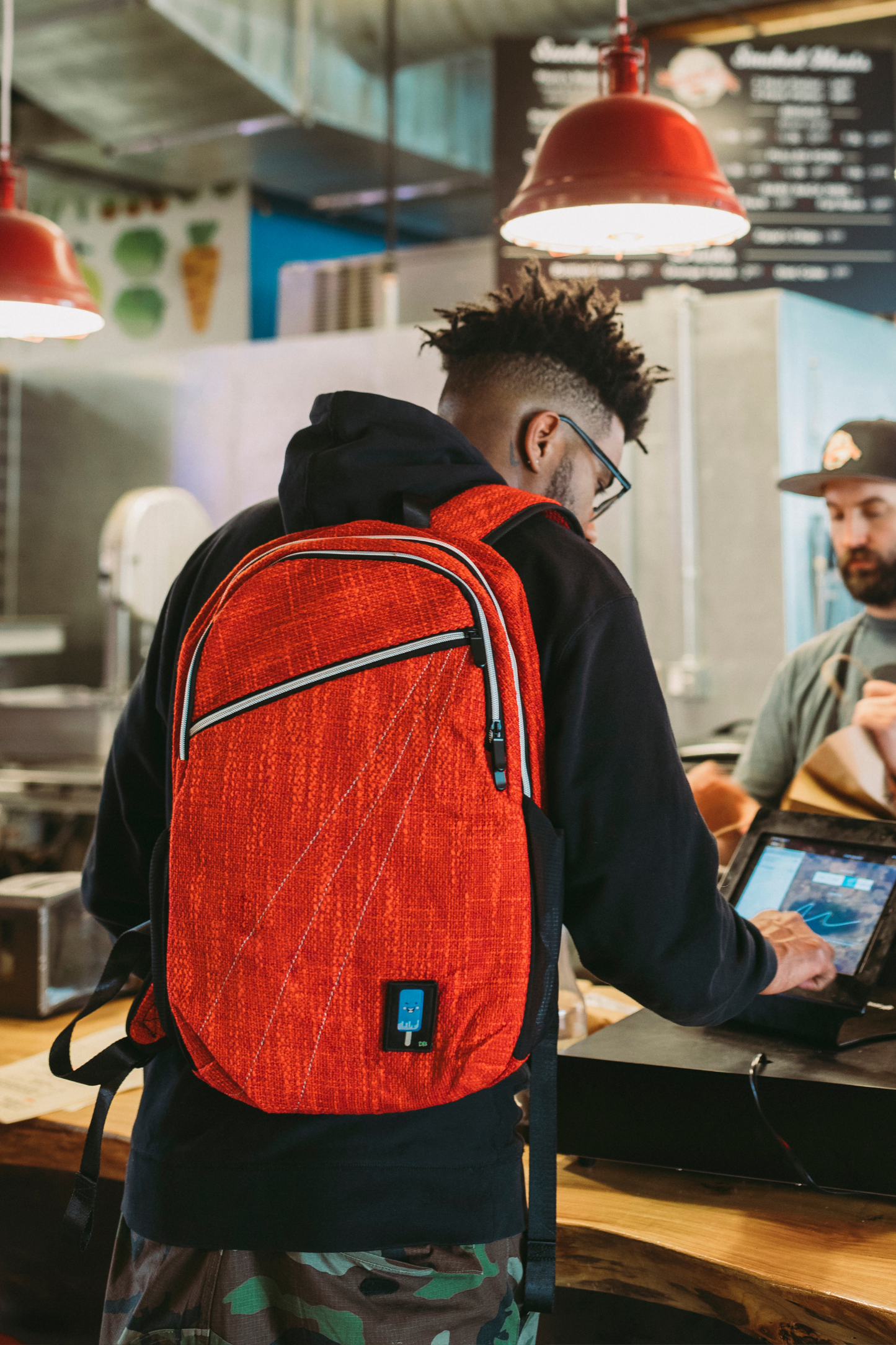 City Dweller Red Backpack | Hempster | Dime Bags