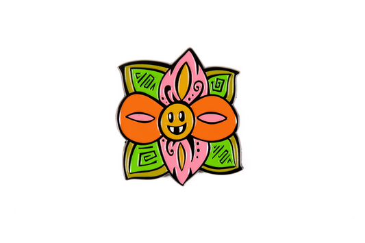 Ellie Paisley Fanged Flower Hat Pin